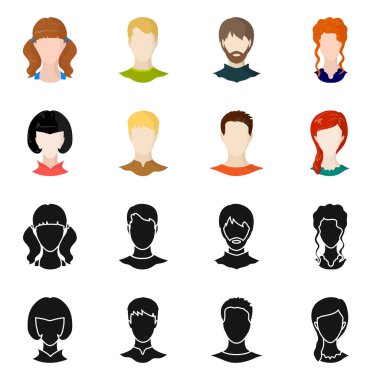 Professional vektör tasarımı ve fotoğraf oturum açın. Profil stok vektör çizim ve profesyonel kümesi.