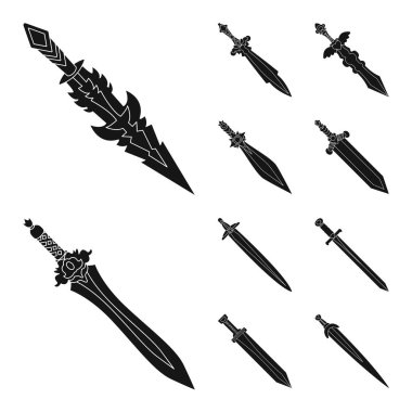 Keskin ve bıçak işareti yalıtılmış nesne. Keskin ve hançer hisse senedi simgesi için web topluluğu.