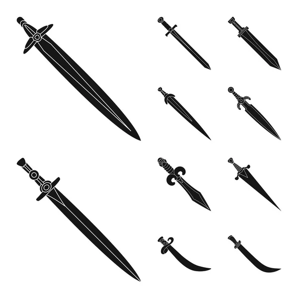 Vector illustration of sharp and blade  icon. Collection of sharp and dagger  stock symbol for web.