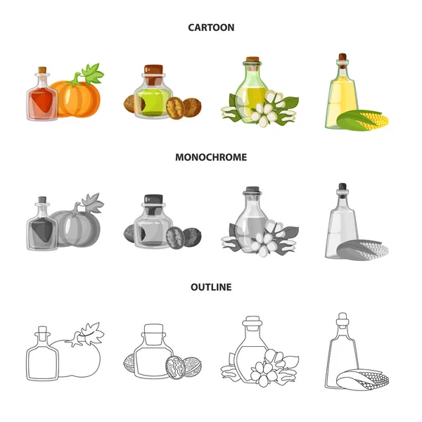 Vector illustration of healthy  and vegetable  icon. Set of healthy  and agriculture vector icon for stock. — Stock Vector