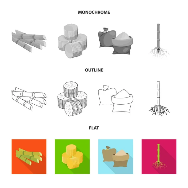 Illustrazione vettoriale del segno agricolo e agricolo. Raccolta di stock agricoli e tecnologici simbolo del web . — Vettoriale Stock