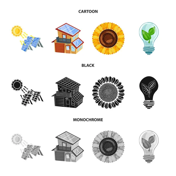 Ilustración vectorial del signo de innovación y tecnología. Colección de innovación y símbolo de stock de naturaleza para la web . — Vector de stock