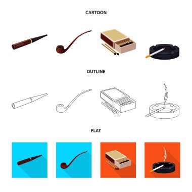 Çöp yalıtılmış nesne ve stop sembolü. Hisse senedi için çöp ve alışkanlık vektör simge topluluğu.