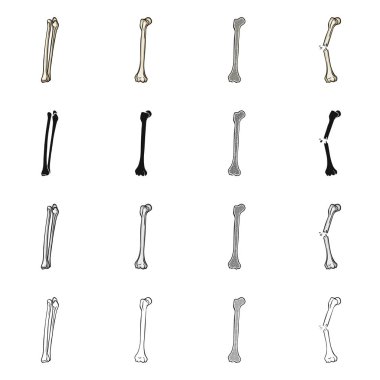 Tıp ve klinik logo vektör Illustration. İlaç ve tıbbi hisse senedi simgesi web için set.