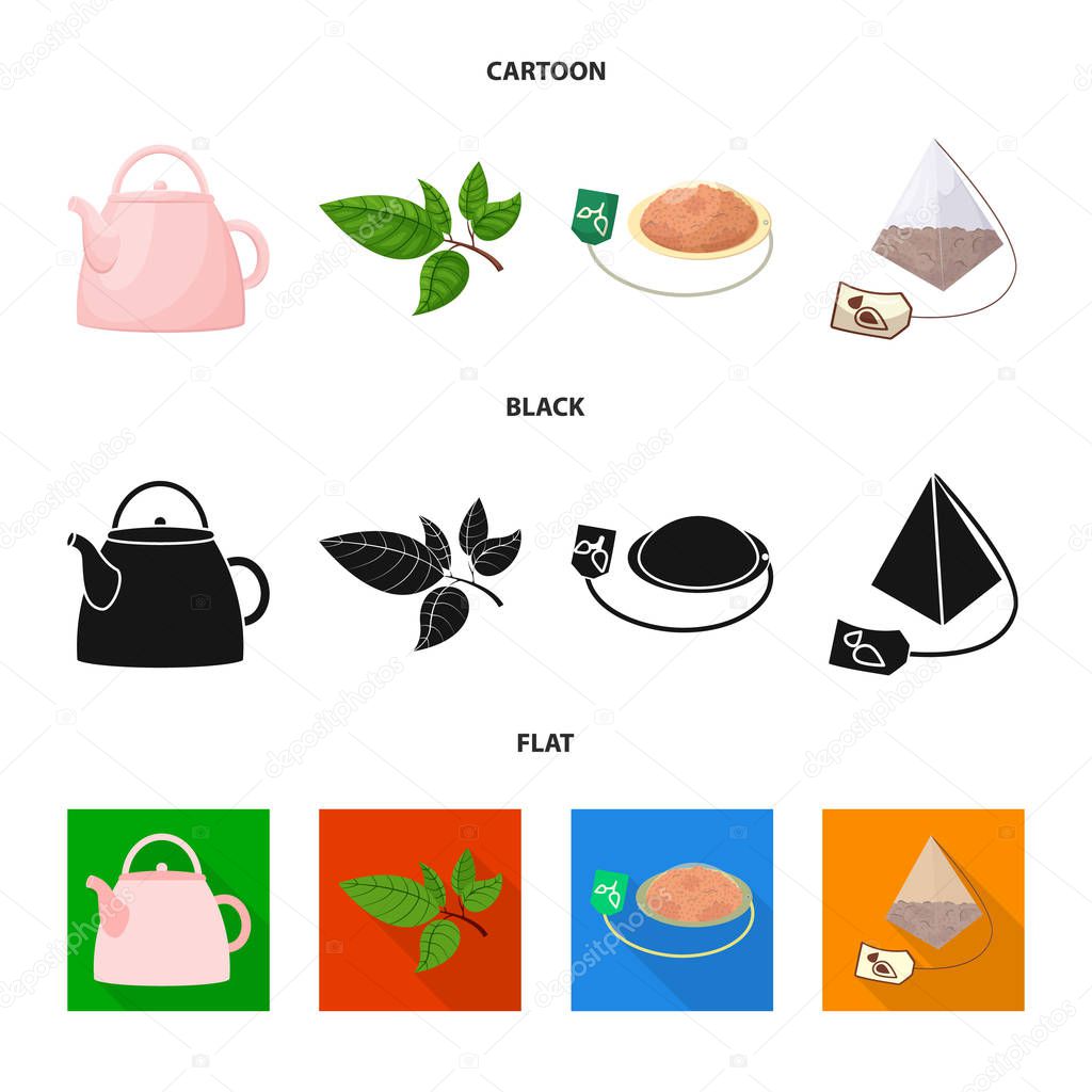 Vector illustration of healthy and floral  logo. Set of healthy and gradient stock symbol for web.