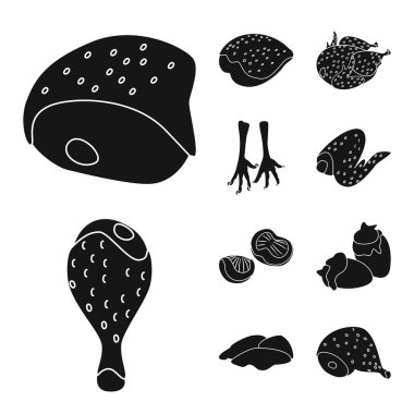 İşareti restoran ve tarım vektör tasarımı. Restoran ve ham hisse senedi vektör çizim.