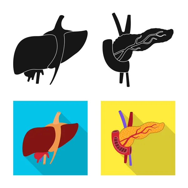 Objeto isolado de biologia e logotipo científico. Conjunto de biologia e ilustração vetorial de estoque de laboratório . — Vetor de Stock