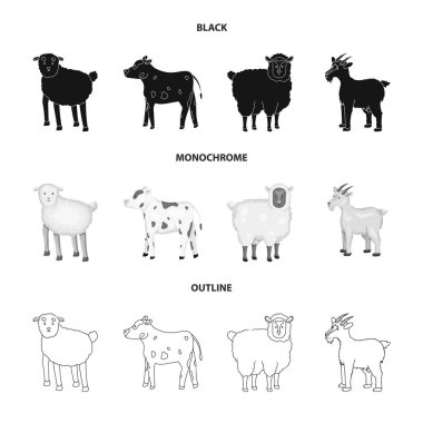 Üreme ve mutfak logo vektör Illustration. Koleksiyon ıslahının ve organik vektör hisse senedi simgesi.