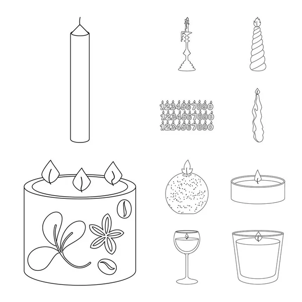 Vector ontwerp van bron- en ceremonie pictogram. Set van bron en brand aandelensymbool voor web. — Stockvector