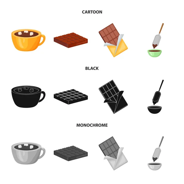 Vector design az élelmiszer- és finom ikonra. Élelmiszer és barna stock vektor illusztráció. — Stock Vector
