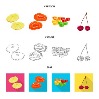 Gıda ve ham simge vektör Illustration. Gıda ve doğa hisse senedi simgesi için web topluluğu.