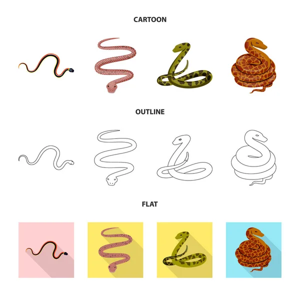 Vektorillustration von Säugetier und Gefahrensymbol. Satz von Säugetier und Medizin-Vektor-Symbol für Aktien. — Stockvektor