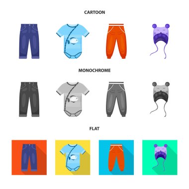 Moda ve giysi logo vektör tasarımı. Moda ve pamuk hisse senedi simgesi için web topluluğu.