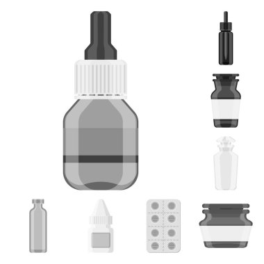 Tıp ve sağlık sembol yalıtılmış nesne. Hisse senedi için tıp ve yardım vektör simge topluluğu.