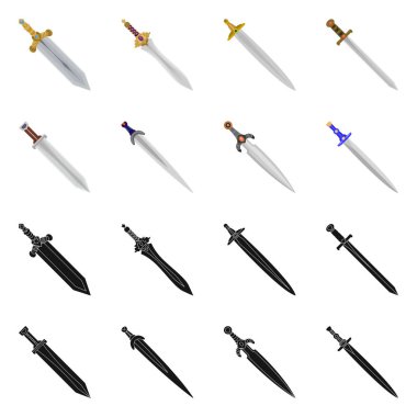 Oyun ve zırh simge vektör Illustration. Oyun ve bıçak hisse senedi simgesi için web topluluğu.