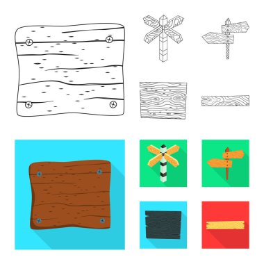 Ham vektör tasarımı ve orman simgesi. Ham topluluğu ve parke hisse senedi simgesi web için.