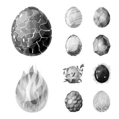 Canavar ve fantezi işareti yalıtılmış nesne. Canavar ve web için büyük hisse senedi simgesi toplama.