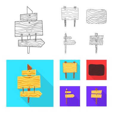 Ham vektör çizim ve orman logosu. Ham topluluğu ve parke hisse senedi simgesi web için.