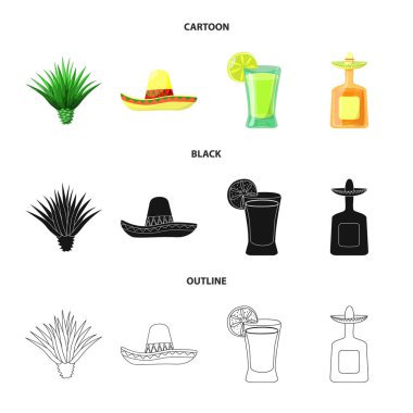 Kafe ve Latin simge vektör çizimi. Kafe ve web için ulusal hisse senedi simgesi.