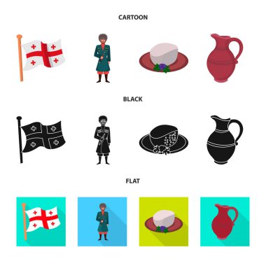 Yalıtılmış nesne kültür ve gezi simgesi. Web için kültür ve özgünlük hisse senedi simgesi kümesi.