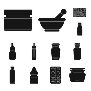 Tedavi ve sağlık logo vektör tasarımı. Tedavi ve ilaç vektör simgesini hissenin koleksiyonu.