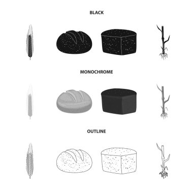 Tarım ve tarım işareti izole nesne. Tarım ve bitki hisse senedi simgesi için web topluluğu.