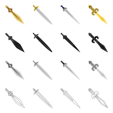 Oyun ve zırh işareti vektör Illustration. Oyun ve bıçak hisse senedi simgesi için web topluluğu.