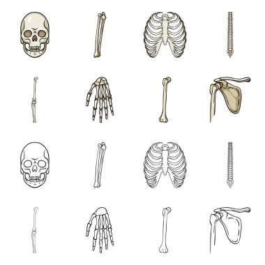 Tıp ve klinik logo yalıtılmış nesne. İlaç ve tıbbi hisse senedi vektör çizim koleksiyonu.