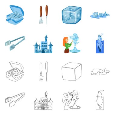 Doku ve donmuş simge vektör tasarımı. Doku ve web için şeffaf hisse senedi simgesi.