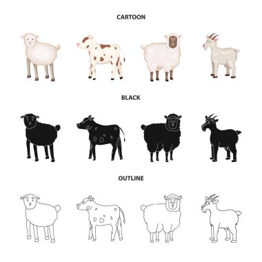 Üreme ve mutfak logo vektör Illustration. Set ıslahının ve organik web için hisse senedi simgesi.