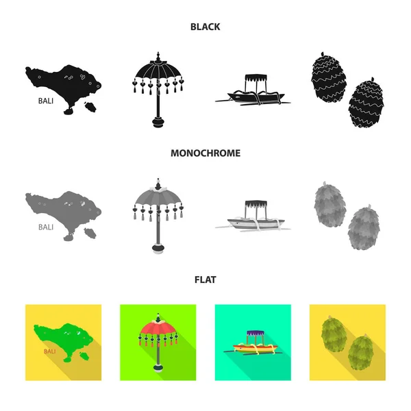 Isoliertes Objekt und Reisezeichen. Set und traditionelle Aktienvektorillustration. — Stockvektor