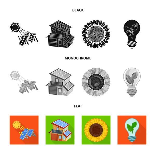 Ilustración vectorial del icono de la innovación y la tecnología. Colección de la innovación y la naturaleza stock vector ilustración . — Vector de stock