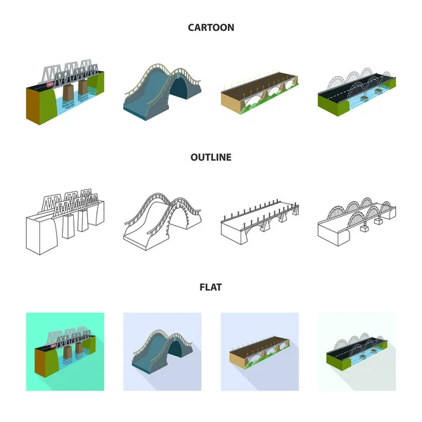 Illustrazione vettoriale di connessione e logo di design. Raccolta dell'icona del collegamento e del vettore laterale per lo stock . — Vettoriale Stock