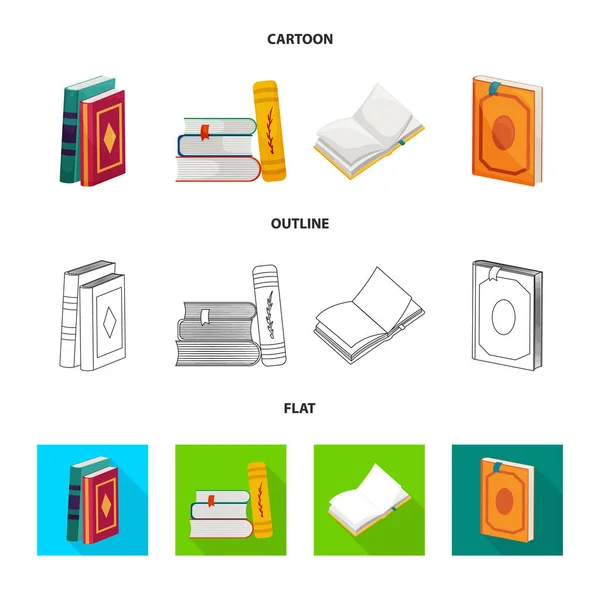 Conception vectorielle de la formation et icône de couverture. Ensemble de symboles de stock de formation et de librairie pour le web . — Image vectorielle