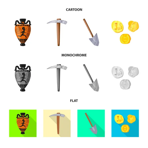 Conception vectorielle de l'histoire et des éléments signe. Ensemble d'histoire et d'attributs icône vectorielle pour le stock . — Image vectorielle