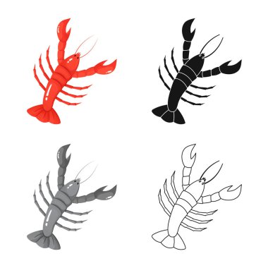 Taze ve restoran sembol yalıtılmış nesne. Hisse senedi için taze ve deniz vektör simge topluluğu.