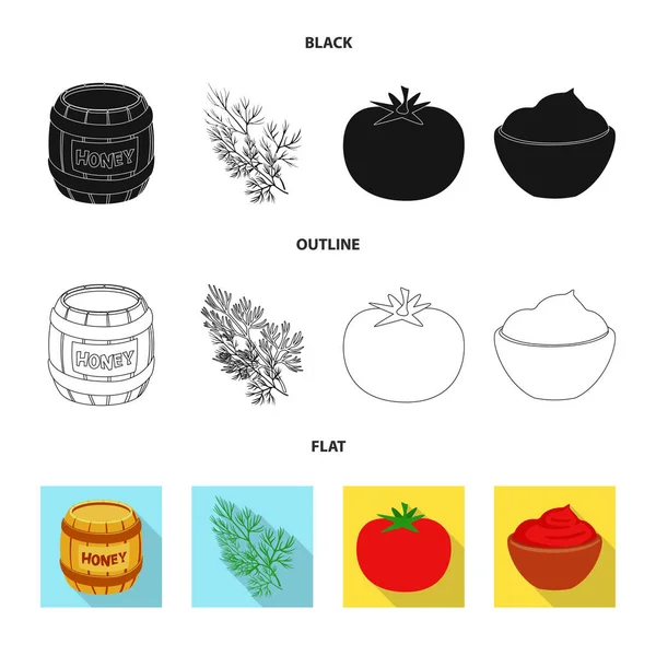 Ilustración vectorial del sabor y del símbolo del producto. Colección de sabor y cocina icono vectorial para stock . — Archivo Imágenes Vectoriales