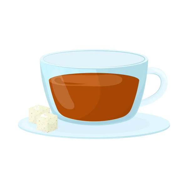 Vector illustration of cup and tea icon. Collection of cup and breakfast vector icon for stock. — Stock Vector