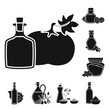Petrol ve tarım simge vektör tasarımı. Petrol topluluğu ve hisse senedi için cam vektör simgesi.