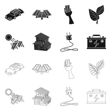 Yenilik ve teknoloji logo vektör tasarımı. Dizi yenilik ve doğa hisse senedi vektör çizim.