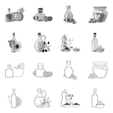 Sağlıklı ve sebze simgesi yalıtılmış nesne. Tarım hisse senedi vektör çizim ve sağlıklı kümesi.