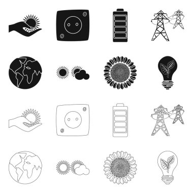 Yenilik ve teknoloji logo vektör tasarımı. Dizi yenilik ve doğa hisse senedi vektör çizim.