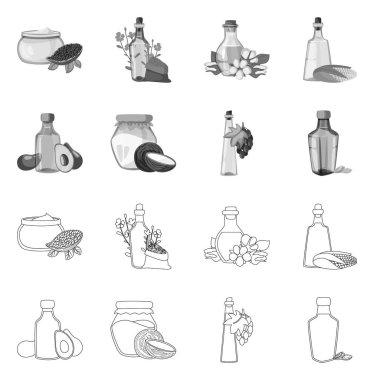 Sağlıklı ve sebze simgesi yalıtılmış nesne. Sağlıklı kümesi ve web için tarım hisse senedi simgesi.