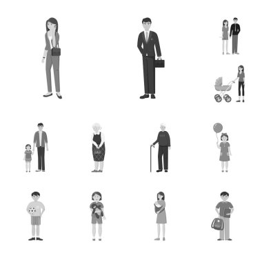 Yüz ve portre işareti vektör Illustration. Yüz ve web için mutlu hisse senedi simgesi.