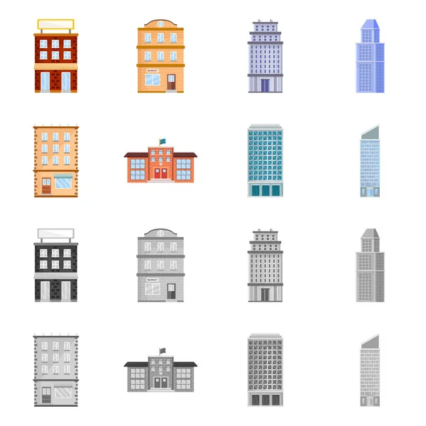 Objeto aislado de signo municipal y central. Conjunto de símbolos municipales y patrimoniales para web . — Archivo Imágenes Vectoriales