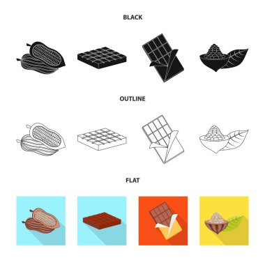Gıda ve nefis simgesi yalıtılmış nesne. Gıda ve kahverengi hisse senedi vektör çizim.