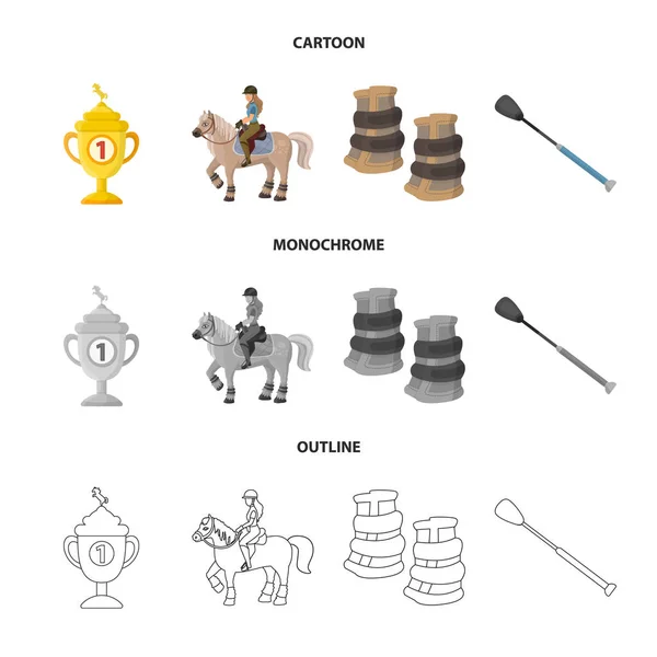 Diseño vectorial de equipos y señales de conducción. Colección de equipos y competencia icono vectorial para stock . — Archivo Imágenes Vectoriales