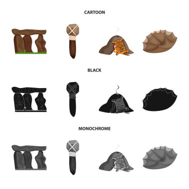 Evrim ve tarih öncesi simge vektör tasarımı. Evrim ve geliştirme vektör simgesini hissenin topluluğu.