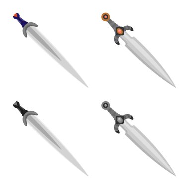 İzole işareti oyun ve zırh nesne. Oyun ve bıçak hisse senedi simgesi için web topluluğu.