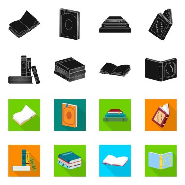 Eğitim ve kapak simgesi yalıtılmış nesne. Eğitim ve web için kitapçı hisse senedi simgesi.